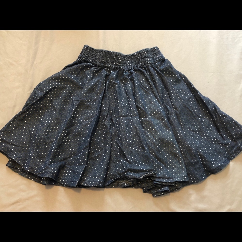 Polka dot maxi shirt skirt